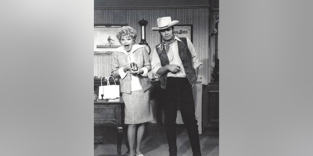 Rich Little and Lucille Ball.