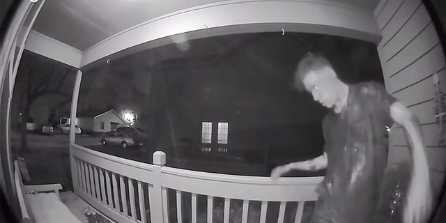 A man who was caught on surveillance video apparently trying to break into a home in South Carolina looked like something out of "The Walking Dead," according to the homeowner.