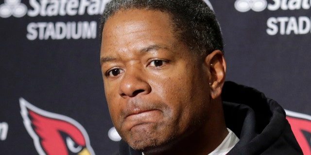 Arizona Cardinals head coach Steve Wilks speaks with reporters after the team lost to the Seattle Seahawks in an NFL football game, Sunday, Dec. 30, 2018, in Seattle.