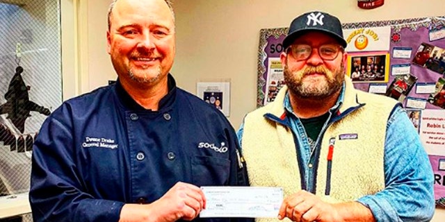 Tommy Kelley, 38 (right), donated $10,000 toward children's student lunch debt in Oklahoma City, OK in a series of other good deeds to help his community.