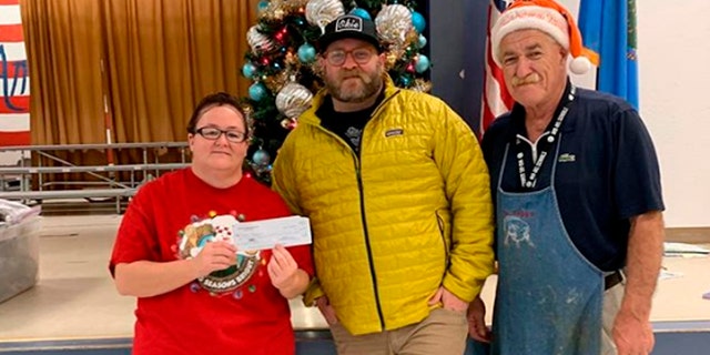 Tommy Kelley, 38, donated $1,000 to Parkview Elementary in Oklahoma City, OK to help with meals for the kids and their parents.