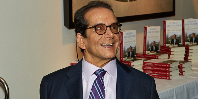 Charles Krauthammer at his book party for "Things That Matter" in 2013.