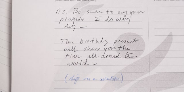The late President George H.W. Bush encouraged Timothy to pray daily. He also sent him a calculator for his birthday.
