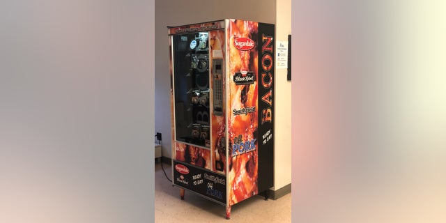 The Ohio Pork Council has installed a bacon vending machine at Ohio State University.