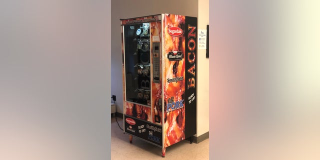 The Ohio Pork Council has installed a bacon vending machine at Ohio State University.