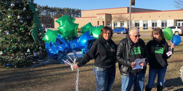 Community members and family of Jayme Closs hold a balloon release and make another plea for information two months after the teenager was reported missing.