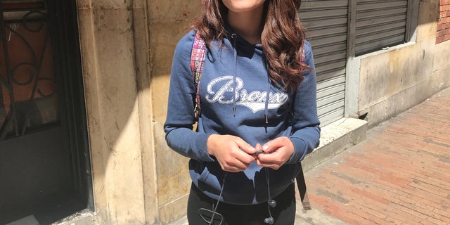 Colombian university student Angelica Toro, 20.