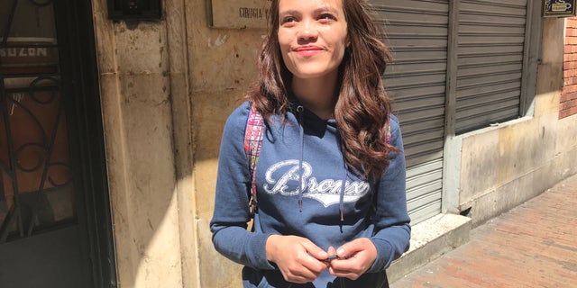 Colombian university student Angelica Toro, 20.