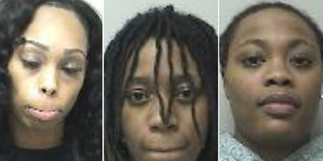 Three adults, pictured, and a 17-year-old were arrested after a mall fight broke out in Connecticut, authorities said. The adults were 19-year-old Dynastee McCoy from Wethersfield, 18-year-old Inaija Williams from Hartford, and 18-year-old Naejza Bares from New Britain, police said.