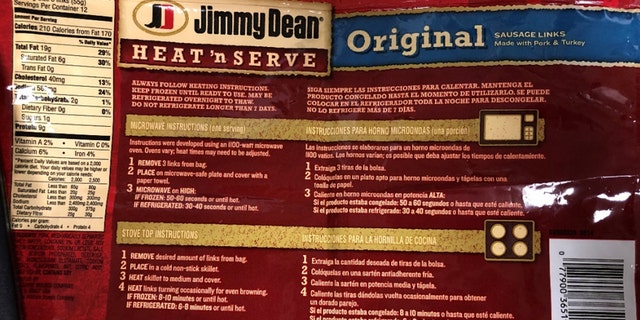 The back of the affected packages. (FSIS)