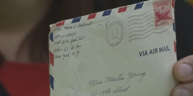 The 64-year-old letter was written by Max Holcomb to his sweetheart Martha Young during his service in the U.S. Air Force.