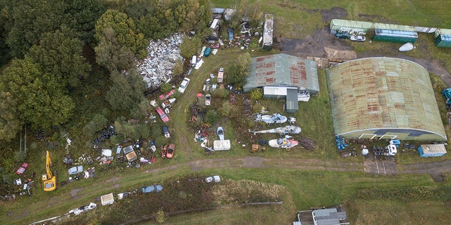 Much of the wreckage from Pam Am flight 103 can be seen at Windleys Salvage in Tattershall, England.