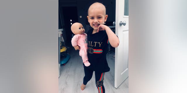 Myla underwent the transplant operation in March, aided by an anonymous 21-year-old donor.