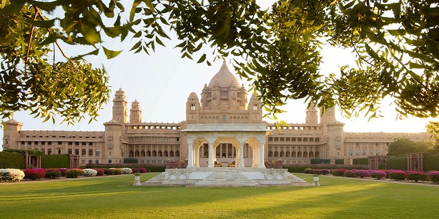 The hotel hosting the wedding is an actual royal palace, and one of the world’s largest private residences. The palace has 347 rooms, some of which are operated by Taj Hotels. It spreads across 26 acres, which are monitored by freely-moving peacocks.