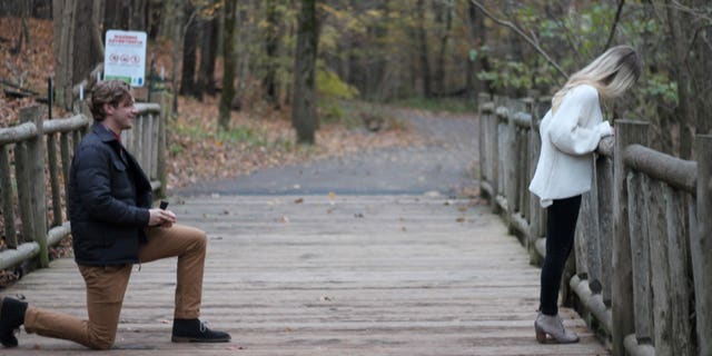 "We were on this little bridge when Blake asked me to look out over the creek for a photo which I thought was dumb," Keene said.