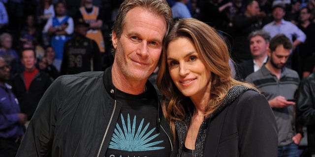 Rande Gerber and Cindy Crawford