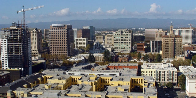 Silicon Valley's capital city San Jose, California, is seen in this aerial photo.