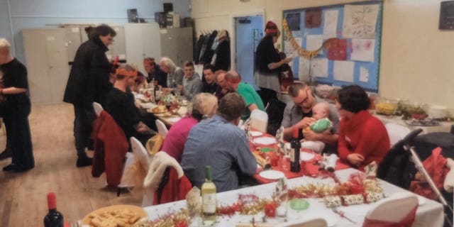 Christmas Day 2016, Ms Fayose and a team of volunteers cooked three courses for the lonely at Christmas.