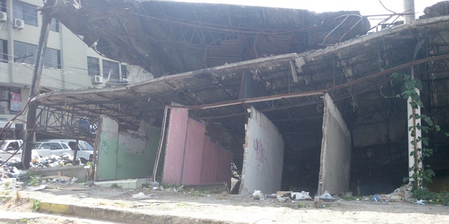 San Cristóbal, Venezuela. Much of the infrastructure has been looted and burned.