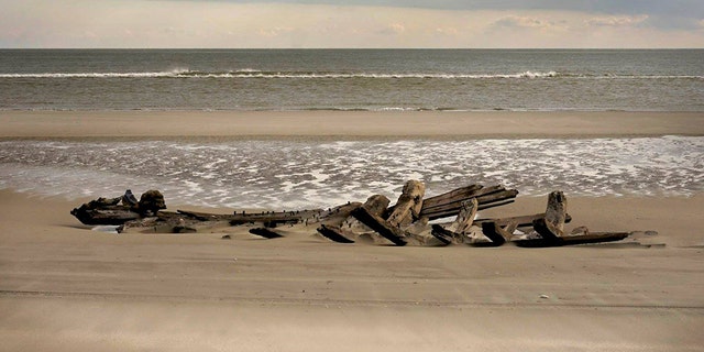 A shipwreck was uncovered in New Jersey over the holiday weekend.