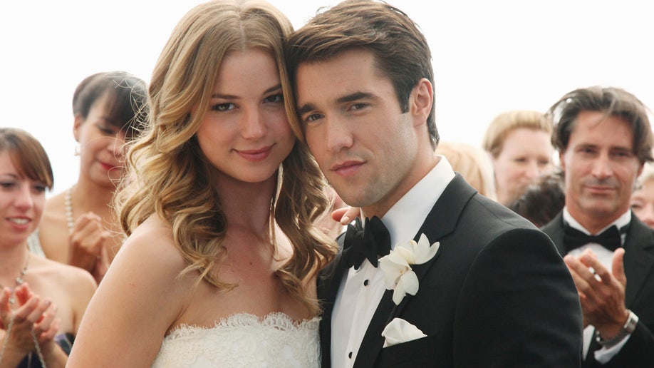 REVENGE - "Exodus" - The wedding of the century has finally arrived and Emily's master plan is poised to go off without a hitch until enemies unite, bringing new complications and leading to dire consequences, on "Revenge," SUNDAY, DECEMBER 15 (9:00-10:01 p.m., ET), on the ABC Television Network. (Photo by Richard Cartwright/ABC via Getty Images) EMILY VANCAMP, JOSH BOWMAN