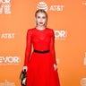 Emma Roberts is radiant in red at the Trevor Project's TrevorLIVE LA 2018 event at The Beverly Hilton Hotel on December 3, 2018 in Beverly Hills, Calif.