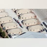 Immigrant children, many of whom have been separated from their parents under a new "zero tolerance" policy by the Trump administration, are housed in tents next to the Mexican border in Tornillo, Texas, June 18, 2018.