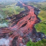 Lava flows from fissures of the Kilauea volcano near Pahoa, Hawaii, May 19, 2018. 