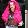 Bella Thorne looks like a hot mess with her new pink hair. The former child star donned a mesh black top showing off her black bra underneath. She finished the look with Daisy Dukes and neon fishnet tights. Someone please fire her stylist. Click here for more pics of Thorne on x17online.com.