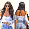 Kourtney Kardashian stunned photographers when she was spotted wearing ripped blue jeans that flaunted her famous assets. For more photos of the 38-year-old reality TV star, visit x17online.com.