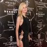 That's one way to make a statement. Model Jessica Stam displayed her long gams in a long, black dress with a serious slit up her thighs. Click here for more star sightings.