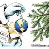 Christmas fragile globe, Dave Granlund, PoliticalCartoons.com