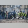 Clashes between police and demonstrators, during demonstration of the "Yellow vests", in Paris, France, on December 8th 2018.