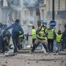 Clashes between police and demonstrators, during demonstration of the "Yellow vests", in Paris, France, on December 8th 2018.