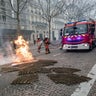 Clashes between police and demonstrators, during demonstration of the "Yellow vests", in Paris, France, on December 8th 2018.