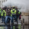 Clashes between police and demonstrators, during demonstration of the "Yellow vests", in Paris, France, on December 8th 2018.