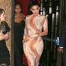 Kylie Jenner was spotted at New York City's Chinese Tuxedo wearing a dress that created the illusion that she was seemingly naked and covered in bodypaint.