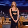 The model donned a sexy dress with some serious cutouts for her appearance on "The Tonight Show With Jimmy Fallon." See what else she did during her appearance here.