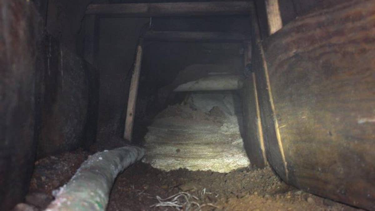 US and Mexico law enforcment discovered and closed up an incomplete cross-border tunnel