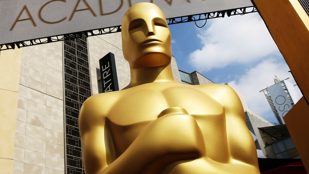 FILE - In this Feb. 21, 2015, file photo, an Oscar statue appears outside the Dolby Theatre for the 87th Academy Awards in Los Angeles. Nominations for the 91st Academy Awards are announced on Tuesday, Jan. 22, 2019. (Photo by Matt Sayles/Invision/AP, File)
