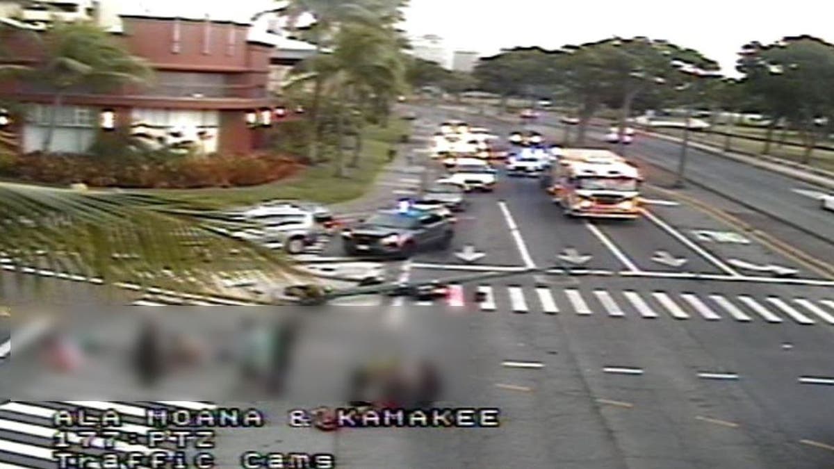 At least three people were killed and five more were taken to the hospital after a deadly collision in a Honolulu neighborhood on Monday. 