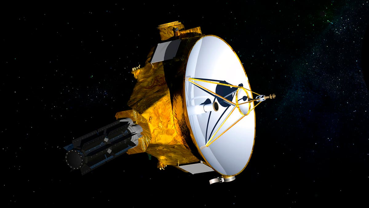 FILE: This illustration provided by NASA shows the New Horizons spacecraft which was launched in 2006. The probe is set to fly past the mysterious object nicknamed Ultima Thule at 12:33 a.m. Tuesday.