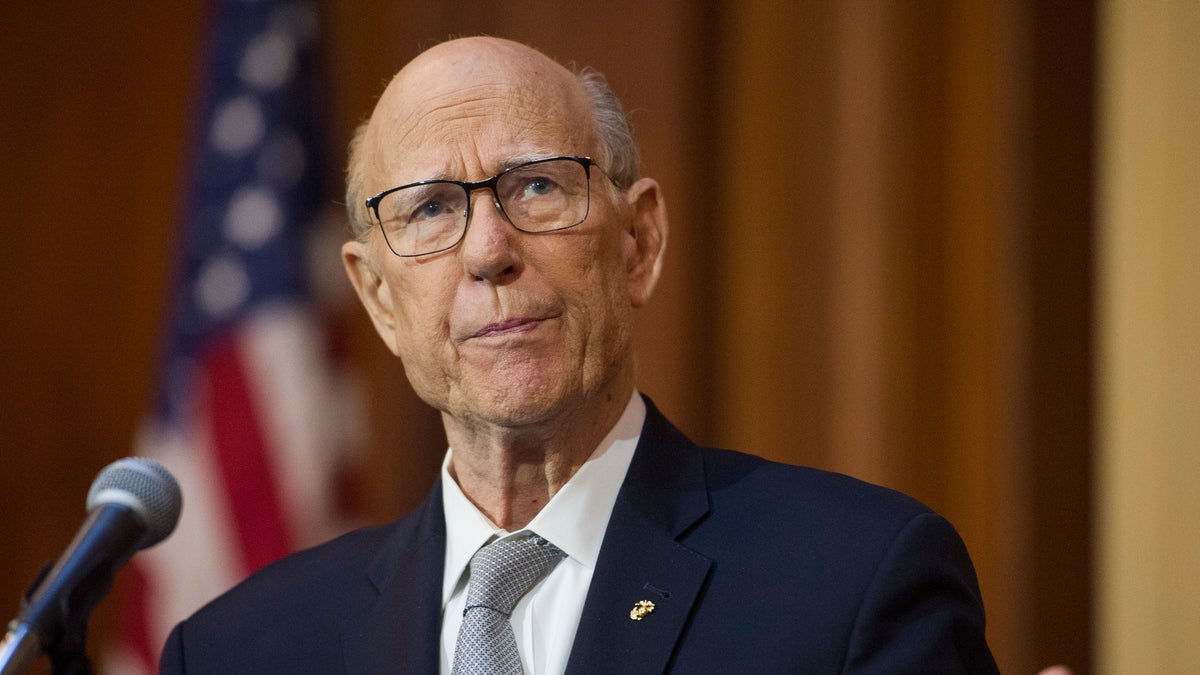 FILE - In this Dec. 11, 2018, file photo, Senate Agriculture Committee Chairman Pat Roberts, R-Kansas, speaks during the signing of an order withdrawing federal protections for countless waterways and wetlands, at EPA headquarters in Washington. (Associated Press)