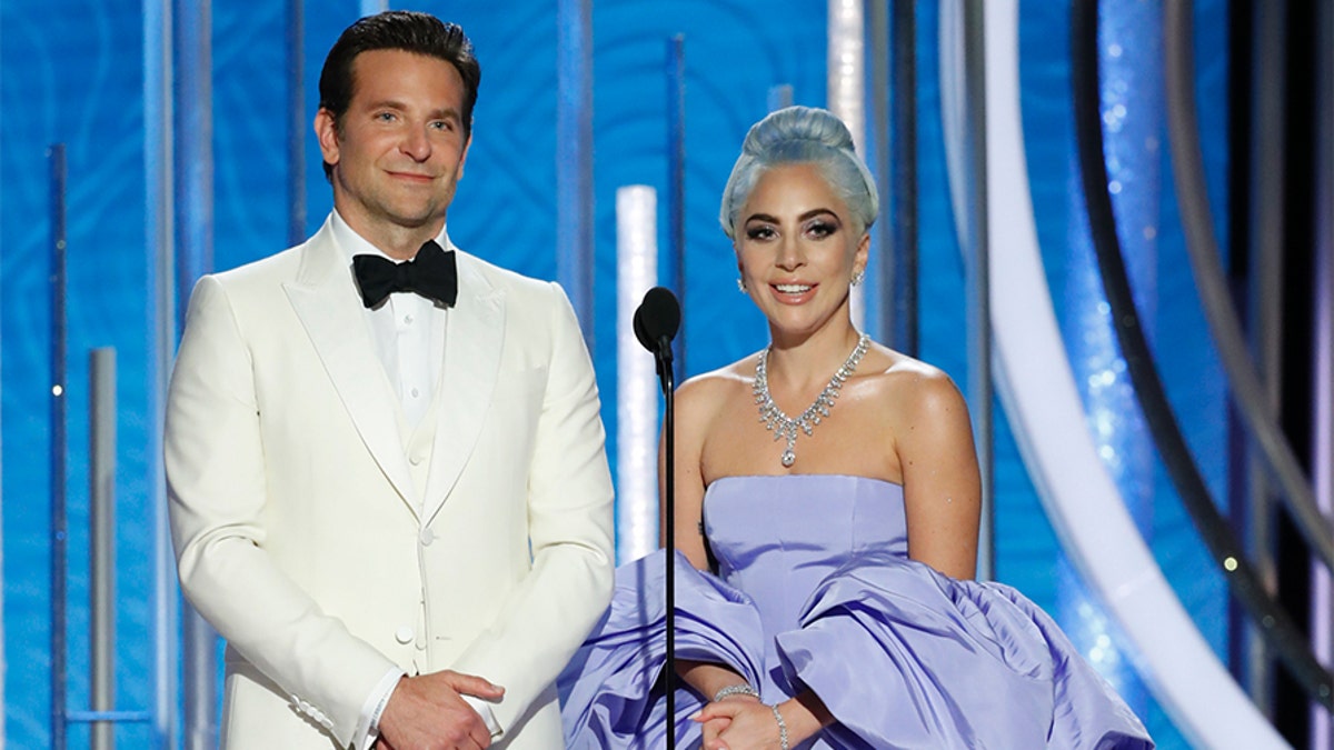 Bradley Cooper and Lady Gaga at the Golden Globes