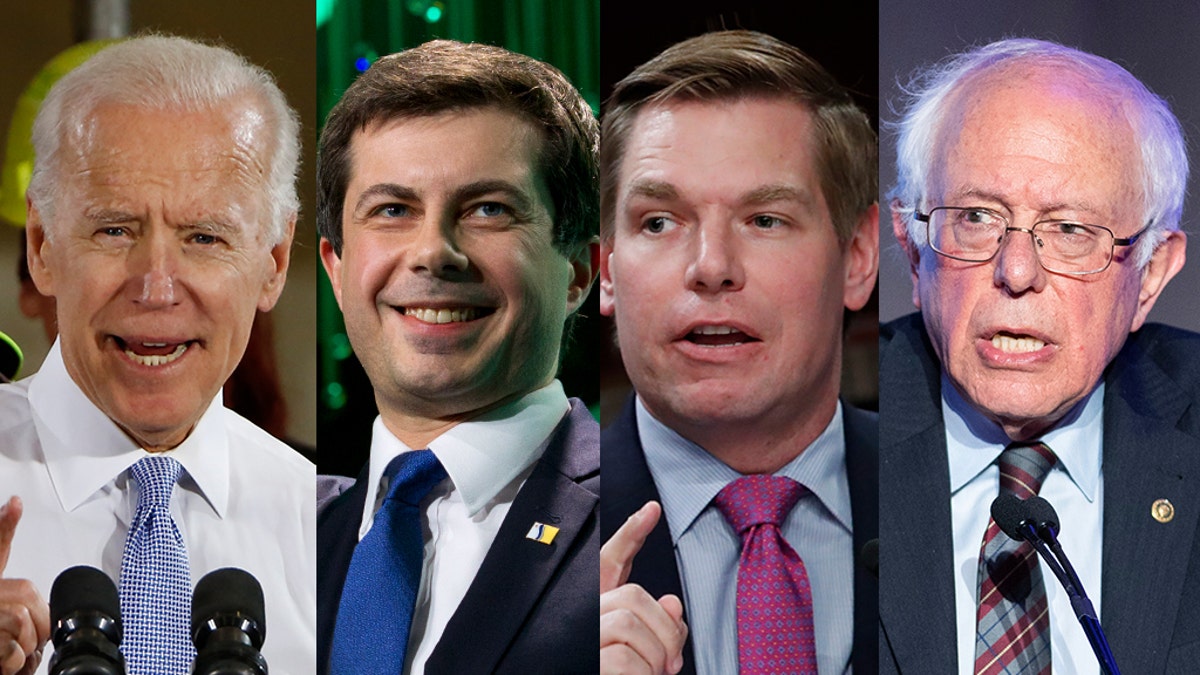 The yawning age gap emerging in the Democratic 2020 field could force primary voters to choose between the party's old and new guards. Former Vice President Joe Biden is 76. Mayor Pete Buttigieg is 37. Rep. Eric Swalwell is 38. Sen. Bernie Sanders of Vermont is 77.
