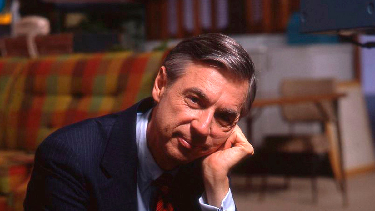 This image released by Focus Features shows Fred Rogers on the set of his show "Mr. Rogers Neighborhood" from the film, "Won't You Be My Neighbor." The film was not nominated for an Oscar for best documentary.