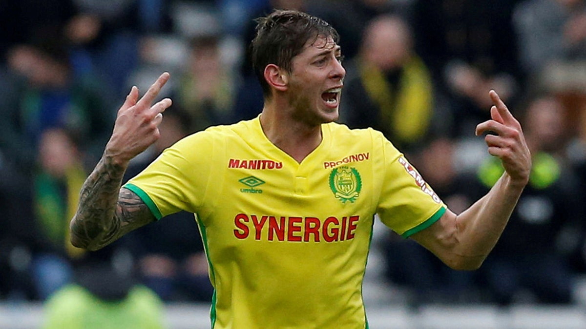 Nantes' Emiliano Sala in action. Picture taken March 18, 2017.