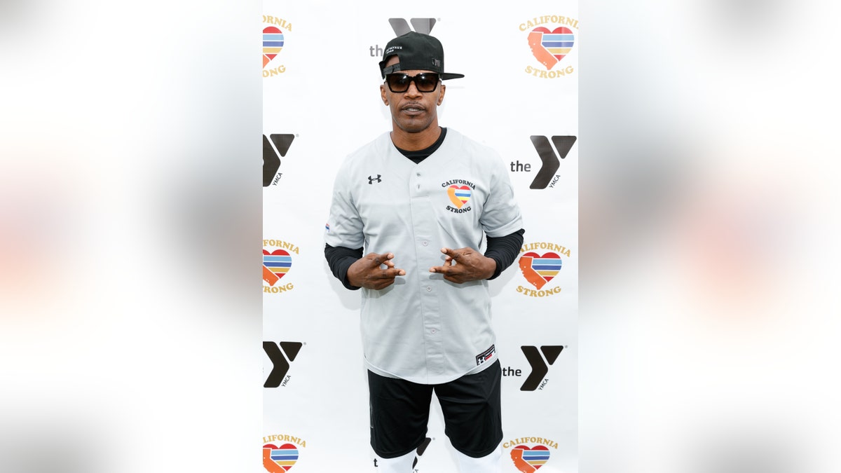 Jamie Foxx attends a charity softball game to benefit "California Strong" at Pepperdine University on January 13, 2019 in Malibu, California.