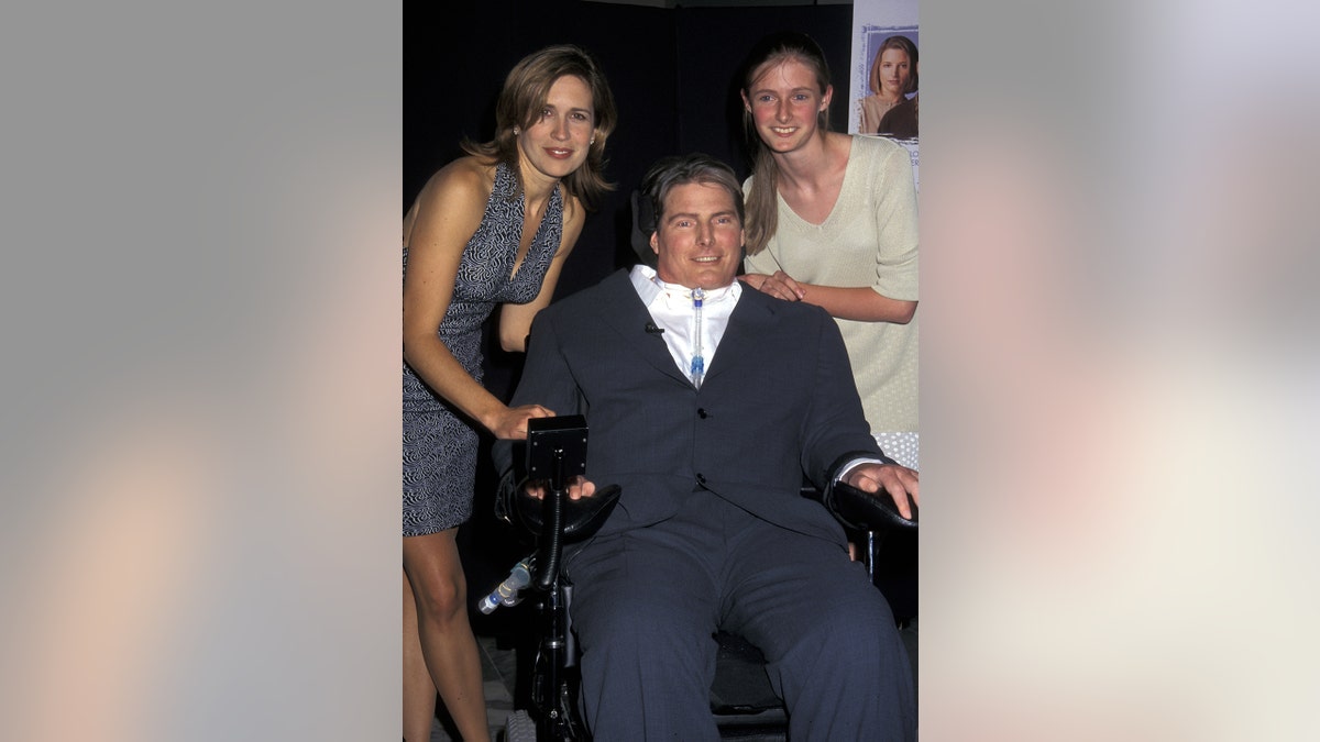 Dana Reeve, Christopher Reeve and daughter Alexandra.