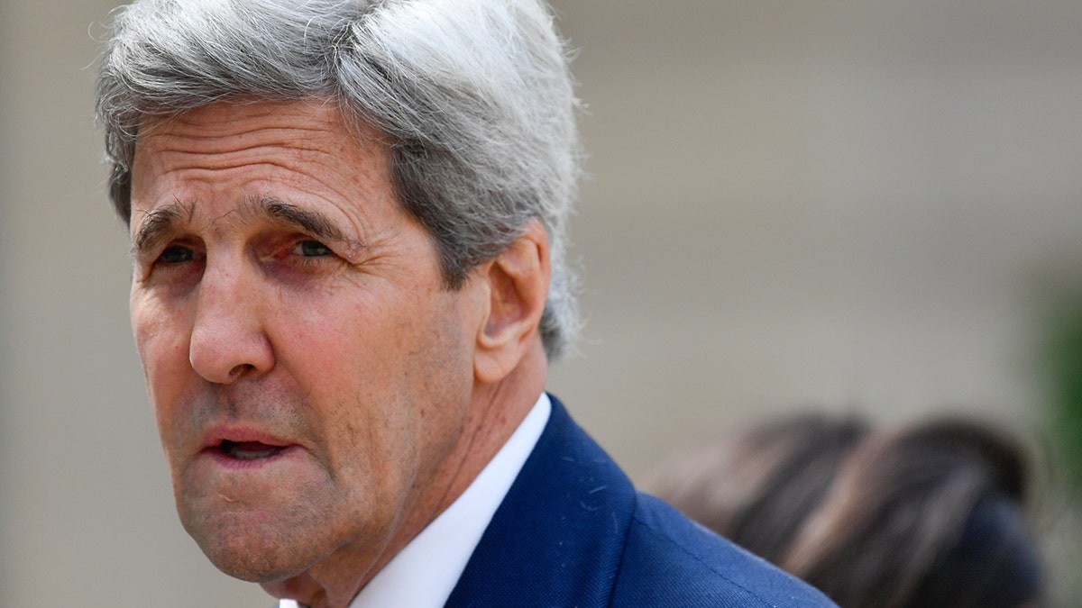 John Kerry in Paris in 2018